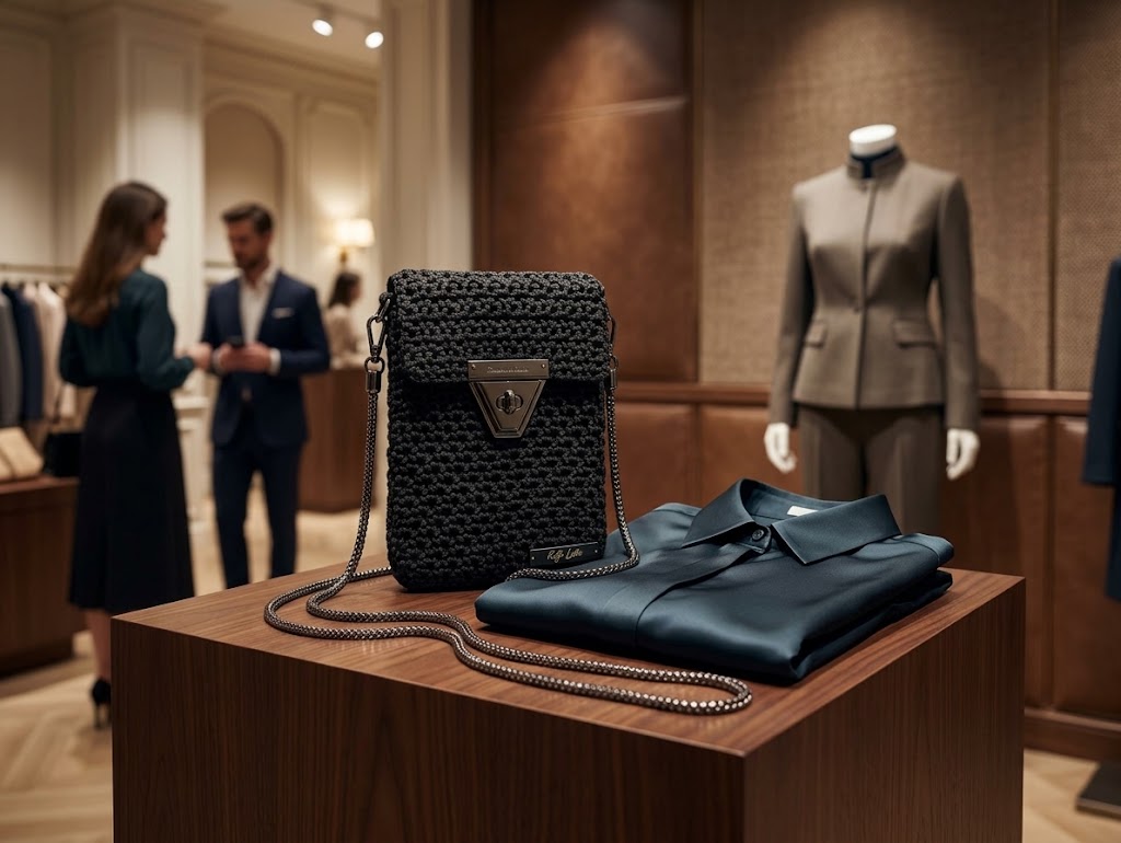 ##La Doria Noir — Pochette Téléphone & Portefeuille##